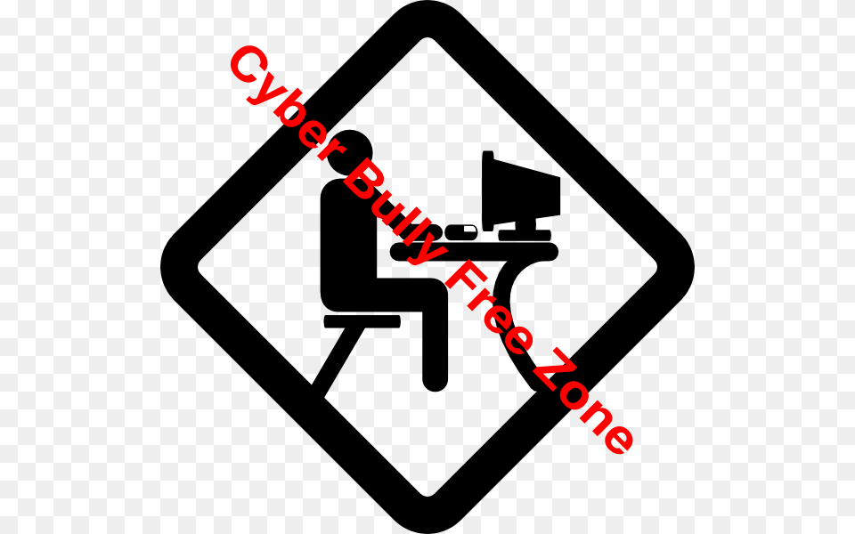 No Cyber Bullying Clip Art, Sign, Symbol, Road Sign Free Png