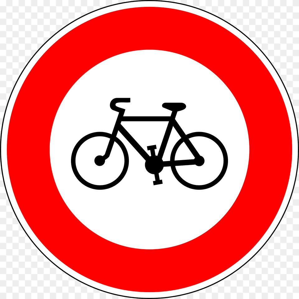 No Cycling Clipart, Sign, Symbol, Bicycle, Machine Png Image