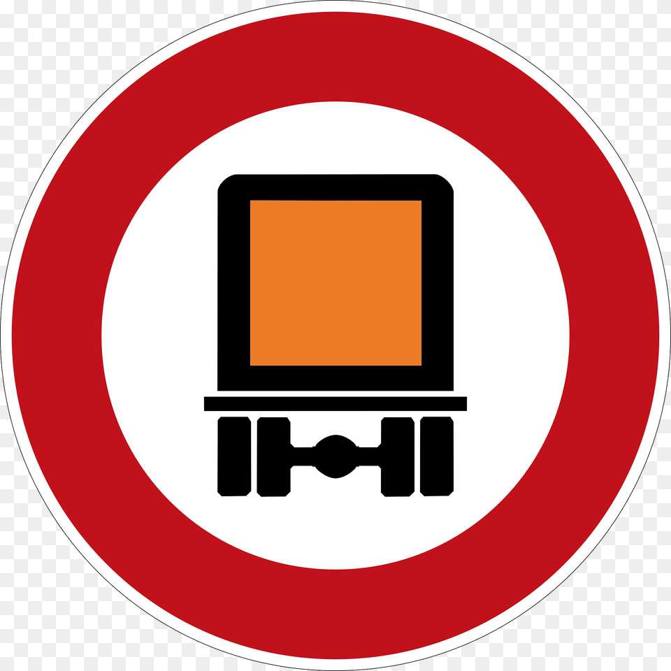 No Dangerous Or Hazardous Loadscargos Permitted Clipart, Sign, Symbol, Road Sign, Disk Free Png Download