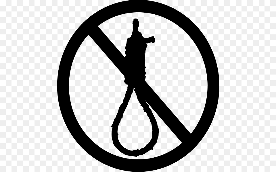 No Death Penalty Sign Clip Arts For Web, Gray Png Image