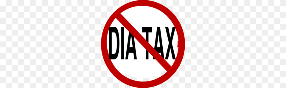 No Dia Tax Clip Art, Sign, Symbol, Road Sign, Disk Free Png Download