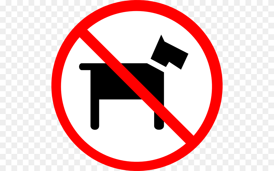 No Dogs Clip Art, Sign, Symbol, Road Sign Free Png Download