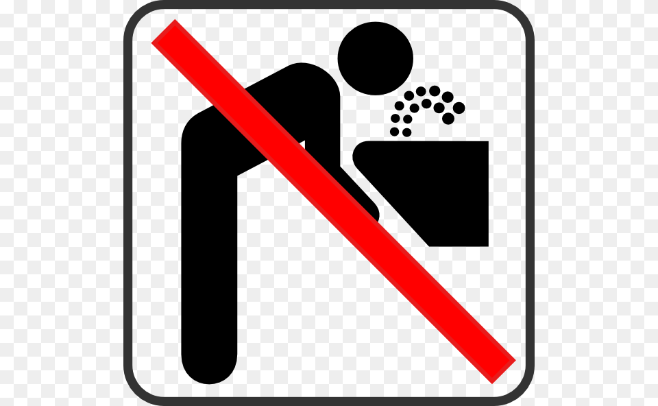 No Drinking Water Clip Art, Sign, Symbol, Smoke Pipe Free Png