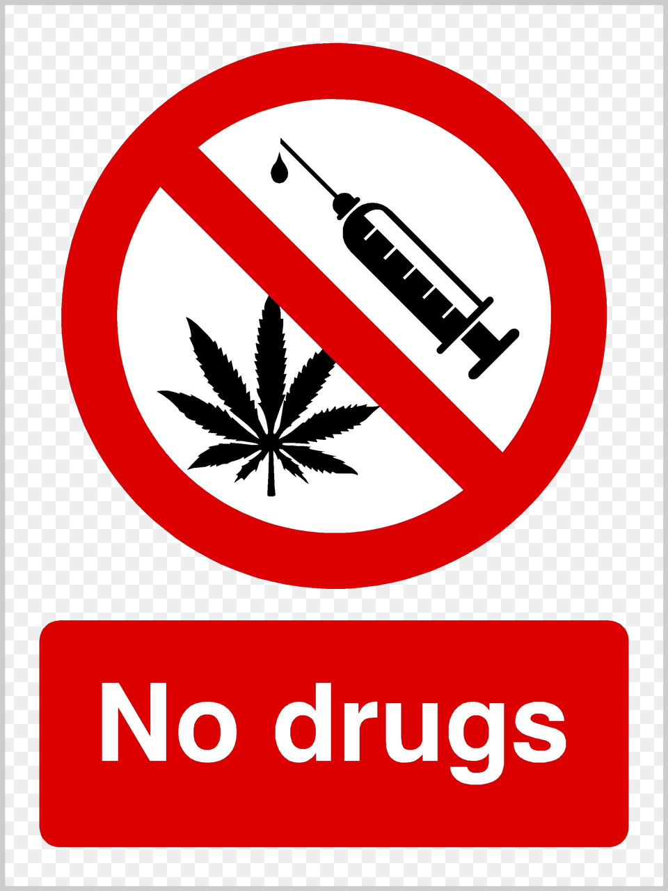 No Drugs, Sign, Symbol, Road Sign, Logo Free Png Download
