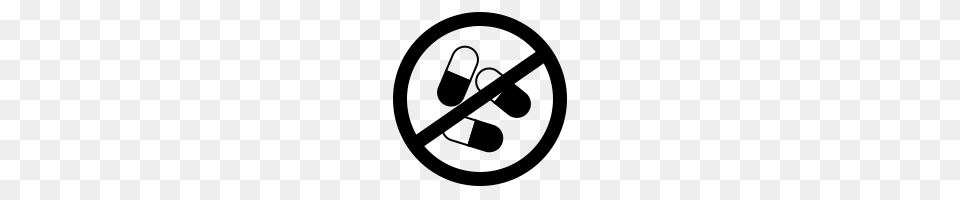 No Drugs, Gray Free Transparent Png