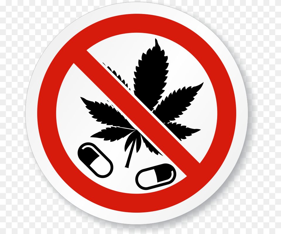 No Drugs, Sign, Symbol, Road Sign, Leaf Png Image