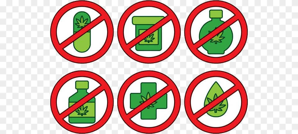 No Drugs, Sign, Symbol, Dynamite, Weapon Free Png Download