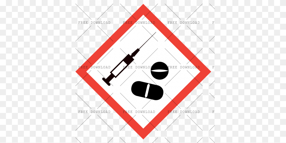 No Drugs Cq Image With Flammable Warning Sign, Symbol, Dynamite, Road Sign, Weapon Free Transparent Png