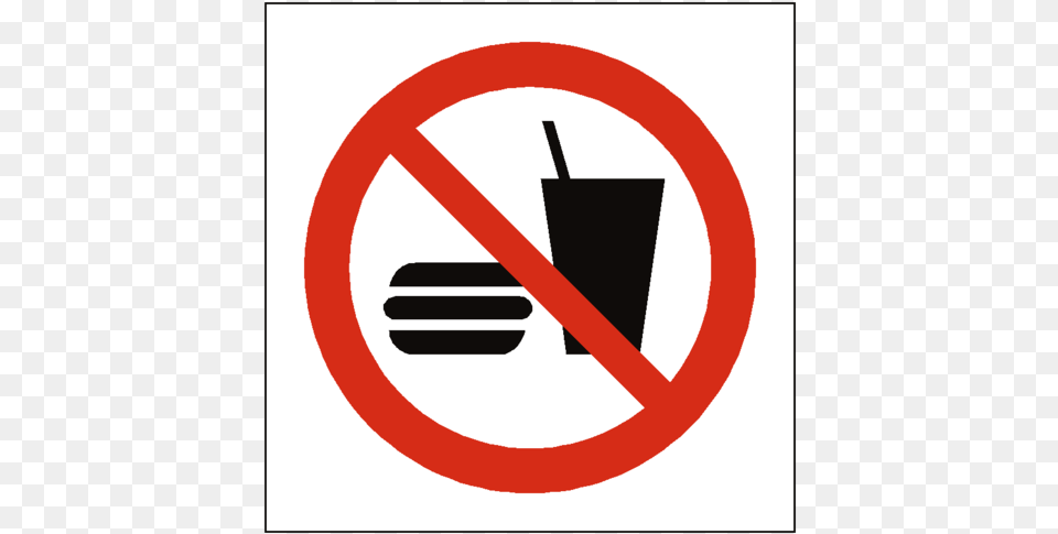 No Eating Or Drinking Symbol Sign No Eating And Drinking Sign, Road Sign Free Png