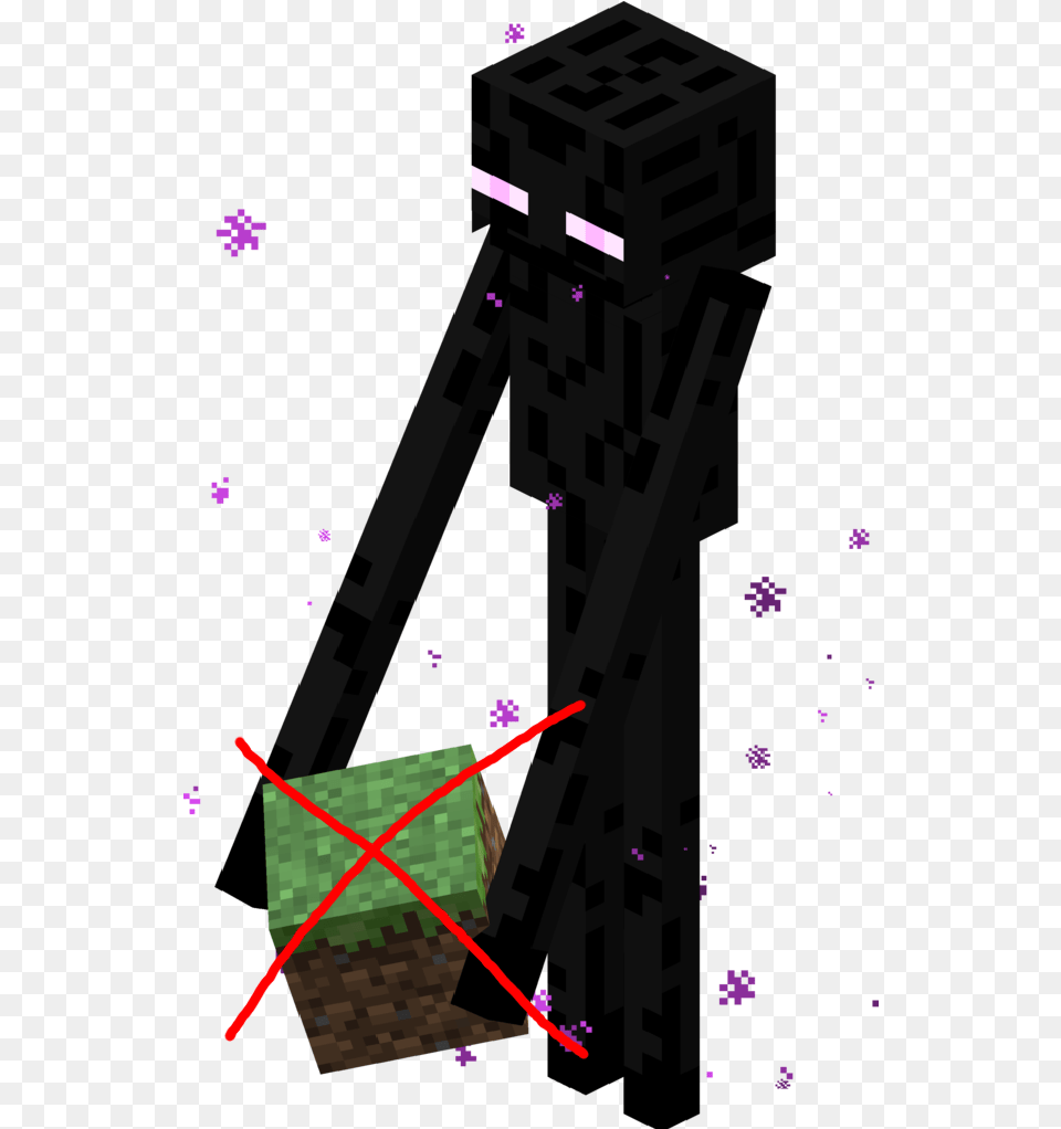 No Enderman Pickup Minecraft Enderman, Basket, Purple Png Image