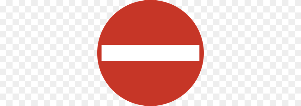 No Entry Oval, Disk Png Image