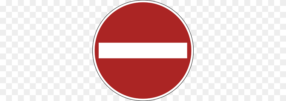 No Entry Sign, Symbol, Road Sign, Disk Free Png Download