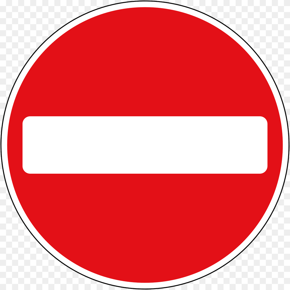 No Entry For Vehicular Traffic An Exception Plate May Not Accompany This Sign Clipart, Symbol, Road Sign, Disk Png Image