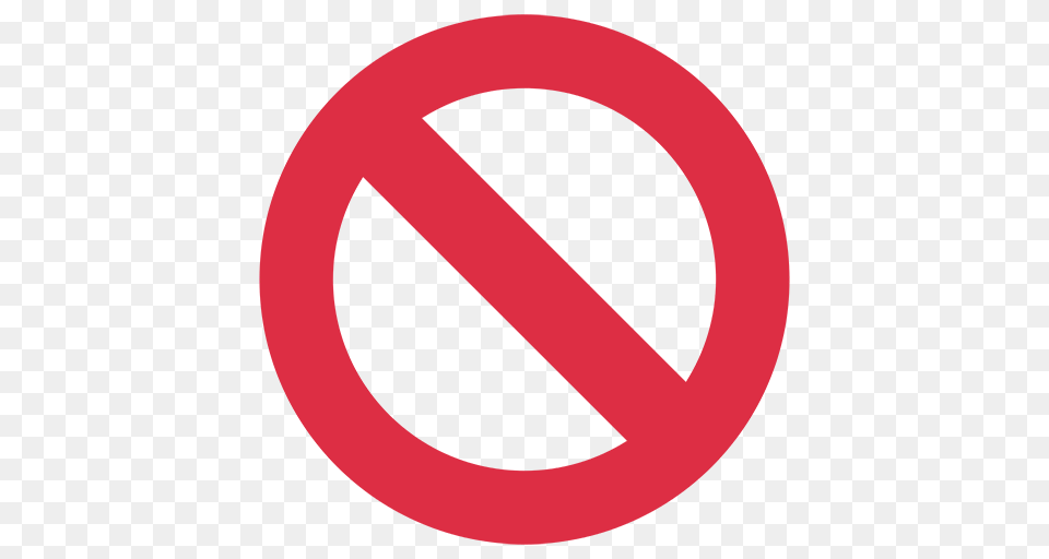 No Entry Sign Emoji For Facebook Email Sms Id Emoji, Symbol, Road Sign, Disk Png Image