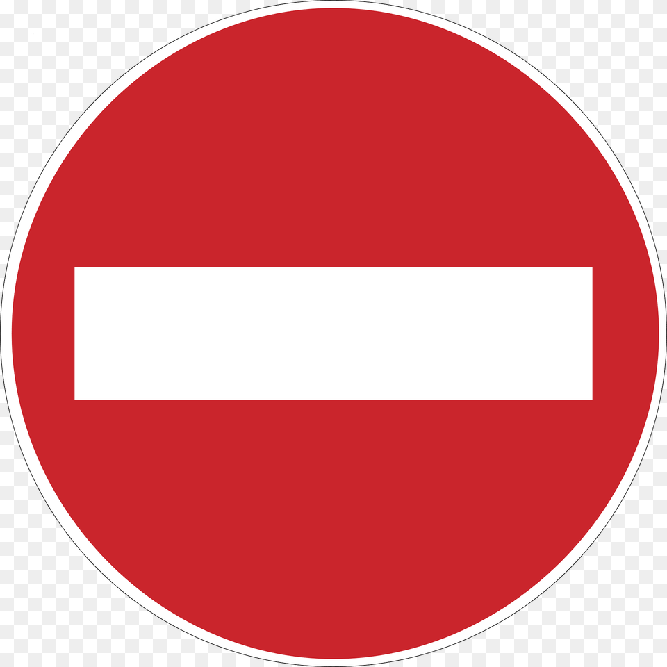 No Entry Sign In Argentina Clipart, Symbol, Road Sign, Disk Png Image