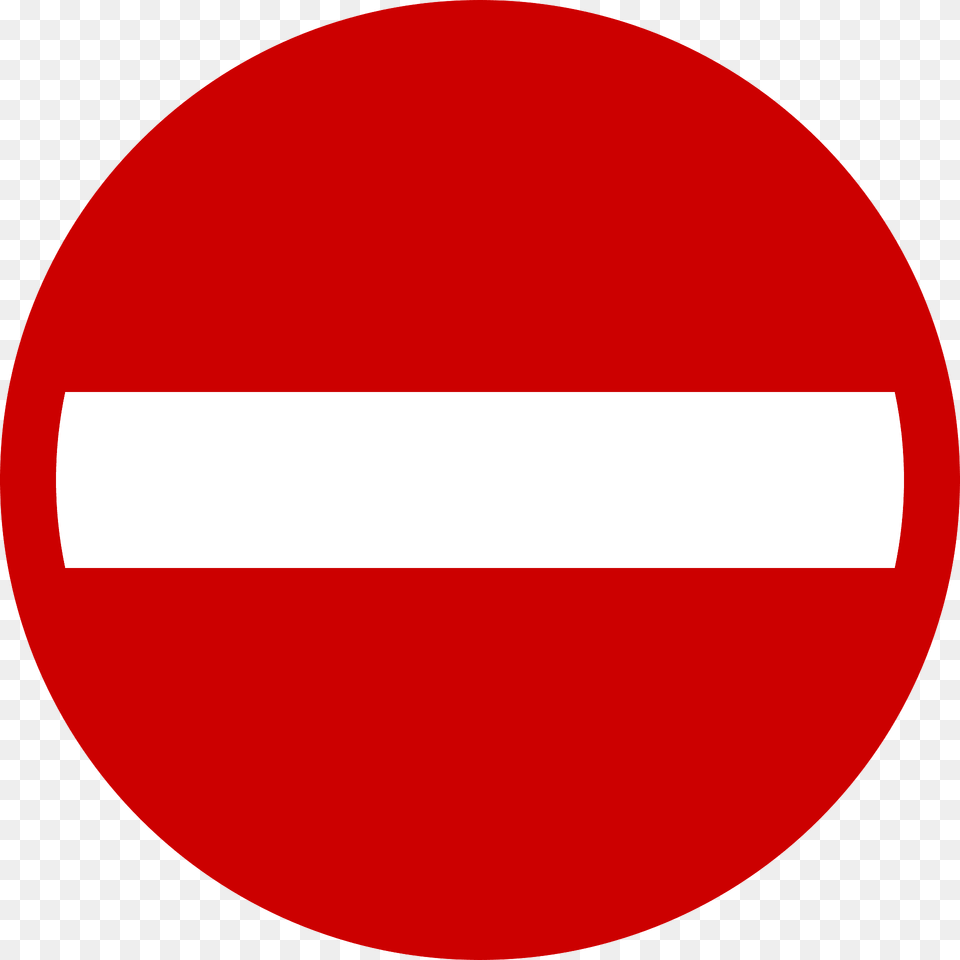 No Entry Sign In Indonesia Clipart, Symbol, Road Sign, Food, Ketchup Free Png Download