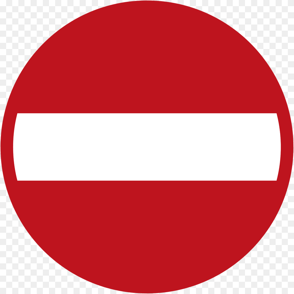 No Entry Sign In Jamaica Clipart, Symbol, Road Sign Free Png