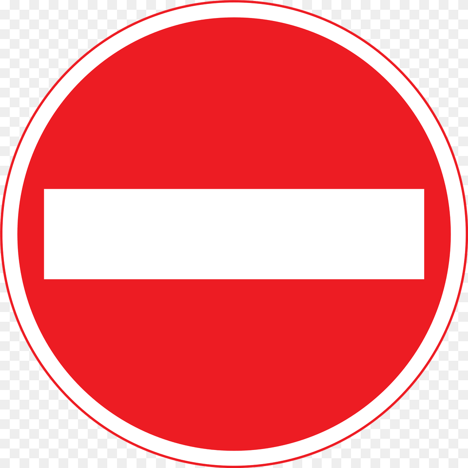 No Entry Sign In Japan Clipart, Symbol, Road Sign, Disk Png