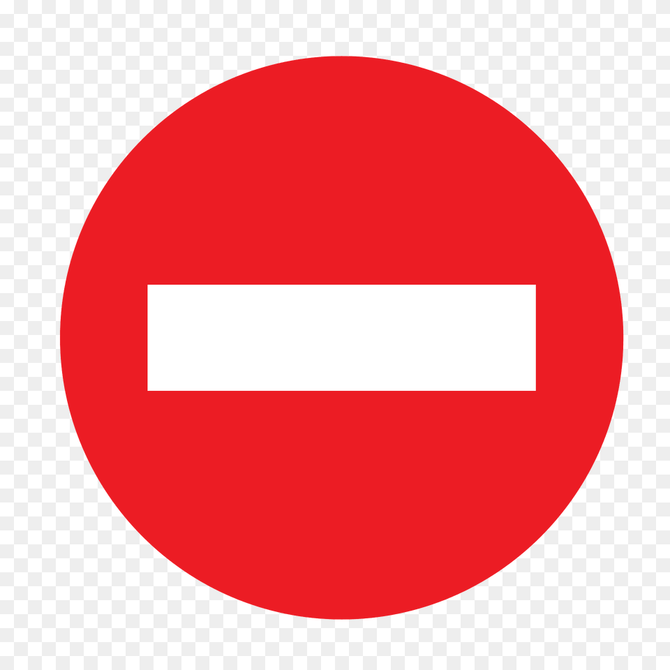 No Entry Sign In Uruguay Clipart, Symbol, Road Sign, First Aid Free Png Download