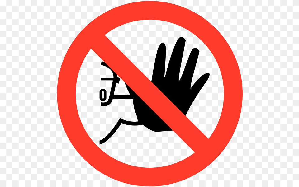 No Entry Symbol Transparent Images All No Unauthorised Access Symbol, Clothing, Glove, Sign, Road Sign Png Image