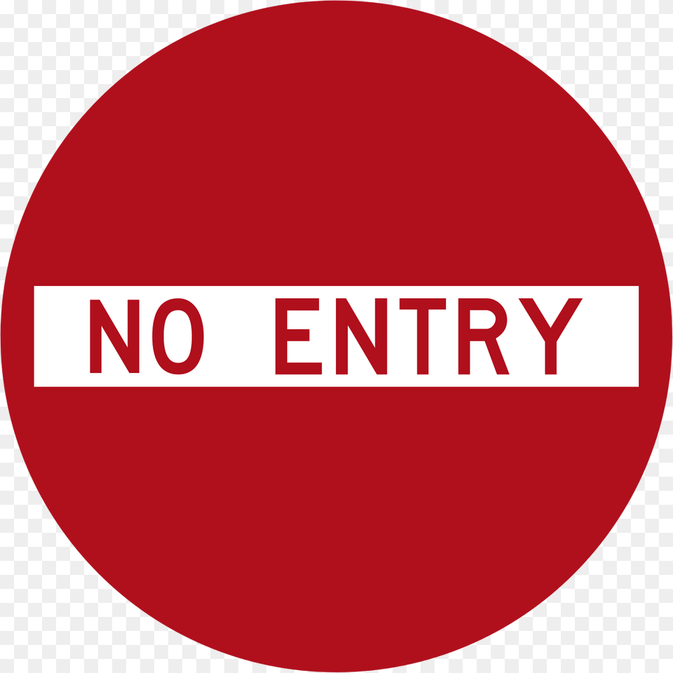 No Entry Text, Logo, Disk, Sign, Symbol Free Transparent Png