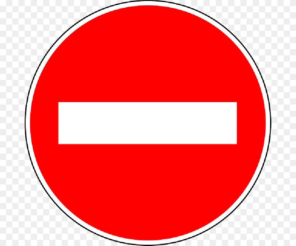 No Entry Traffic Sign, Symbol, Road Sign, Disk Png
