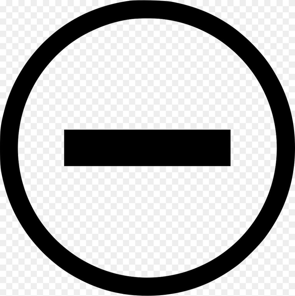 No Entry White Circle With Line Through, Sign, Symbol, Road Sign Free Png