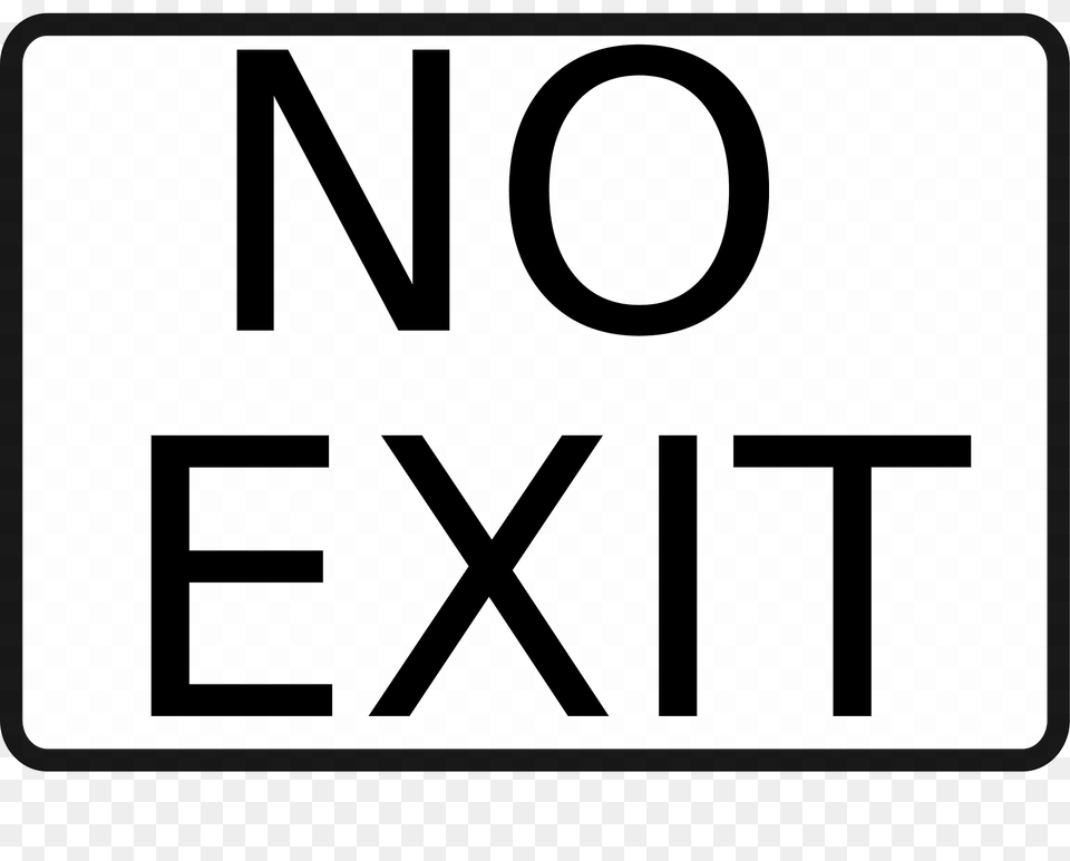 No Exit Clipart, Sign, Symbol, Road Sign Png