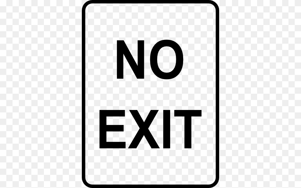 No Exit Road Sign Clip Arts, Symbol, Road Sign, Gas Pump, Machine Free Transparent Png