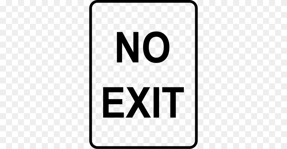 No Exit Vector Sign, Gray Png Image