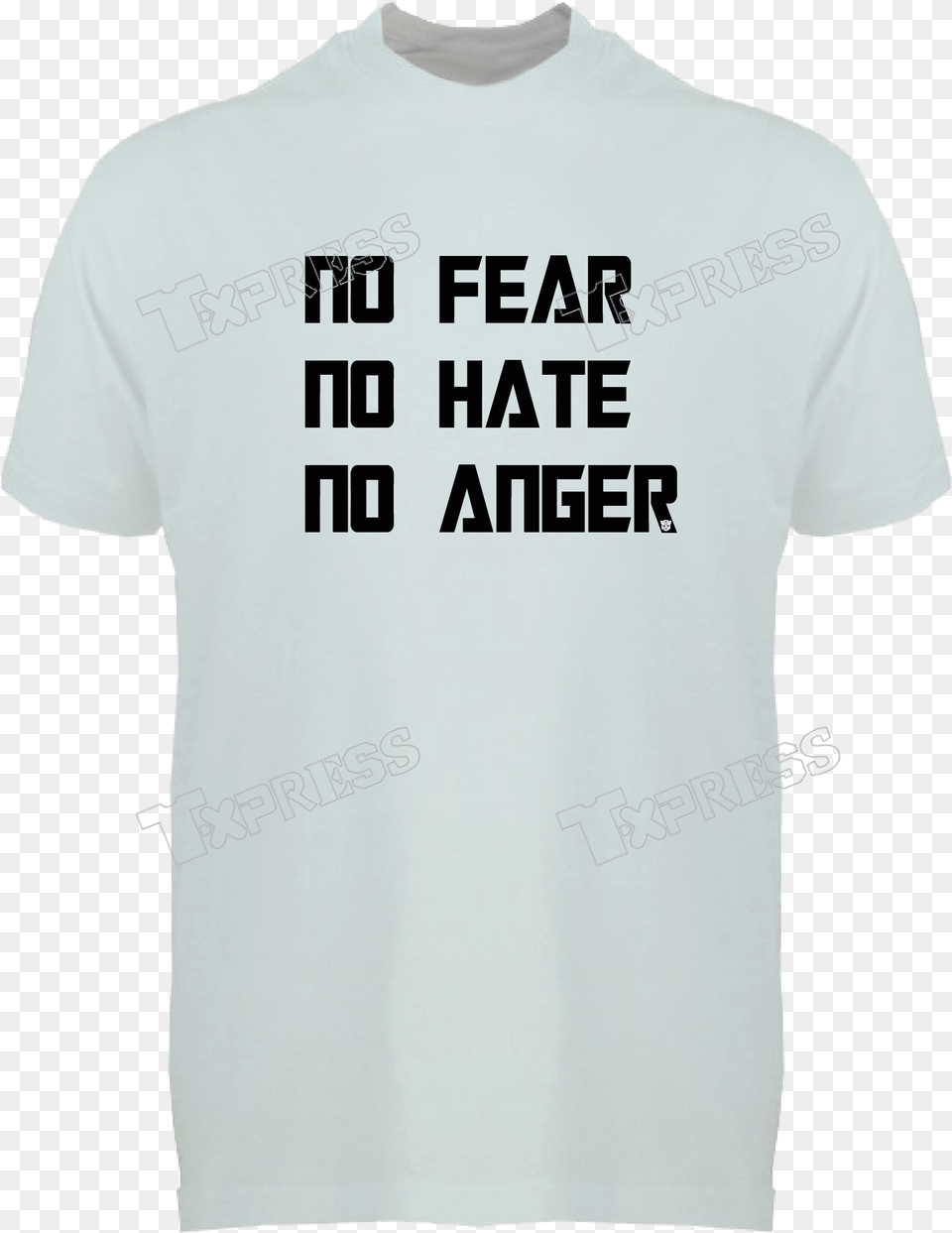 No Fear Hate Anger, Clothing, T-shirt, Shirt Free Png