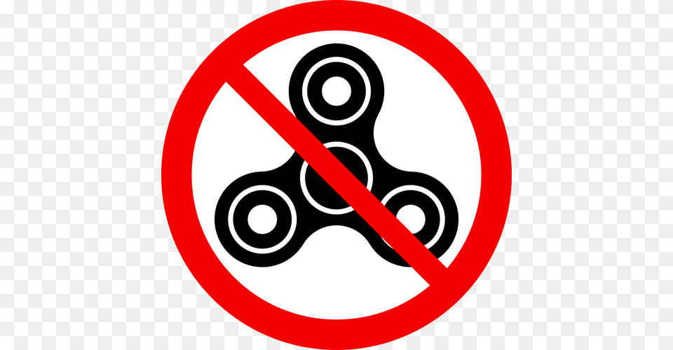 No Figet Spinner Sign, Symbol, Road Sign Free Transparent Png