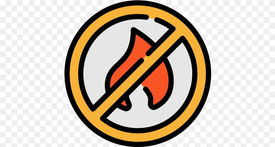 No Fire Allowed Signs Icons No Fire Icon, Symbol, Logo, Disk Free Transparent Png