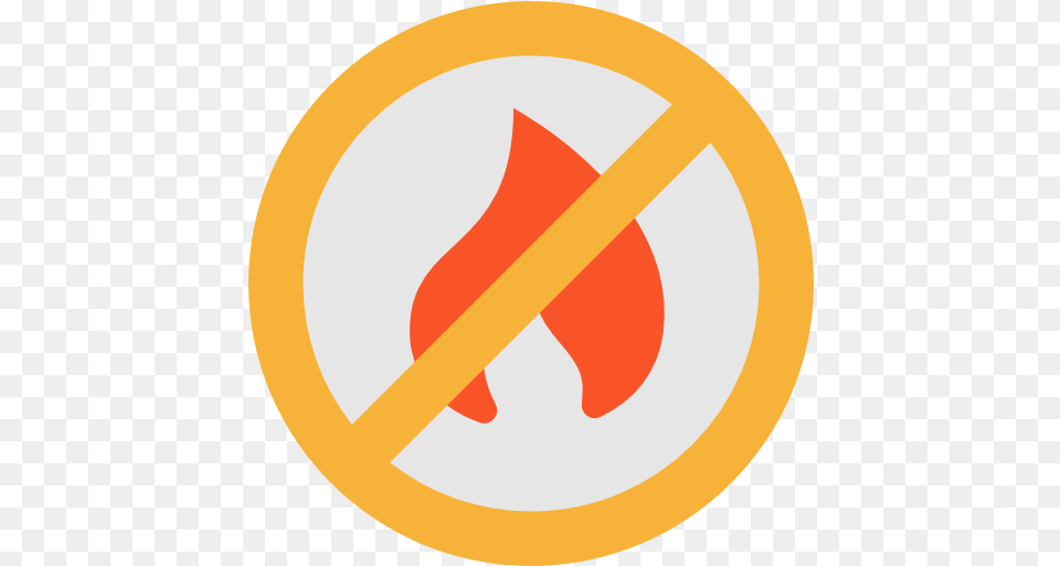 No Fire Allowed Signs Icons No To Fire, Logo, Sign, Symbol, Disk Free Transparent Png