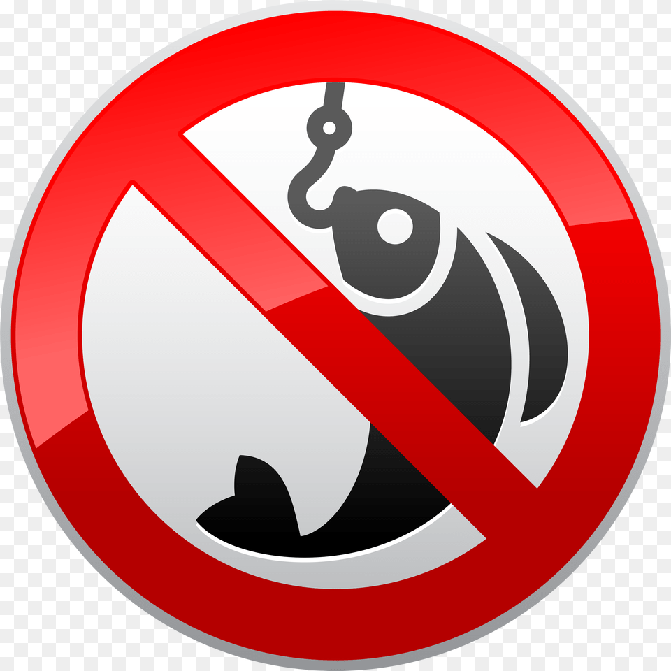 No Fishing Prohibition Clipart Don T Fishing Clipart, Sign, Symbol, Road Sign Free Png Download