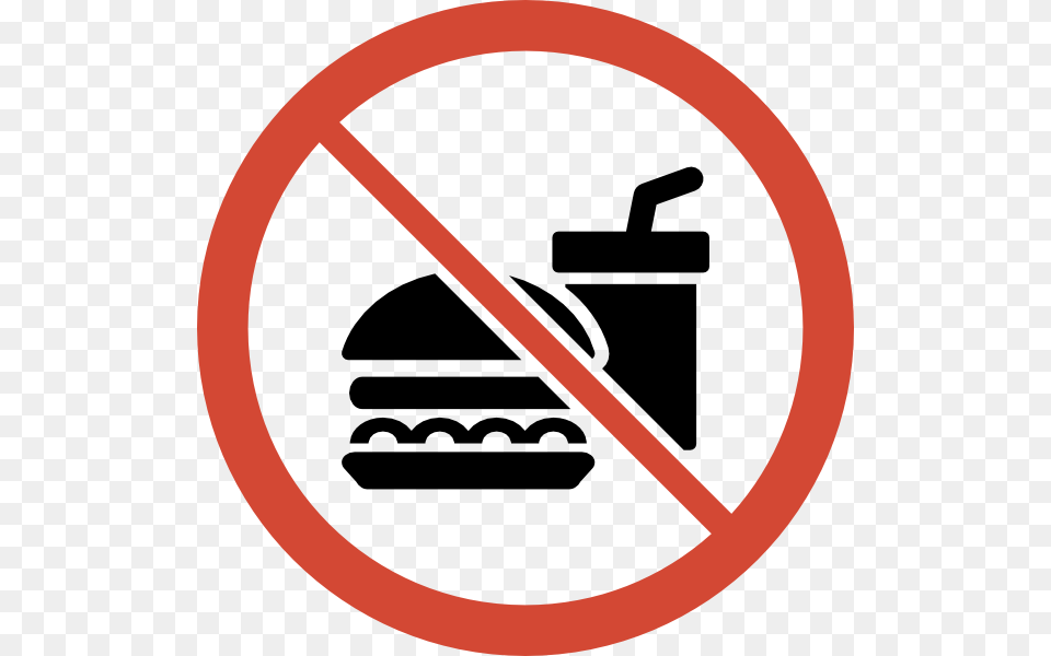 No Food Allowed Clip Art, Sign, Symbol, Road Sign, Ammunition Free Png