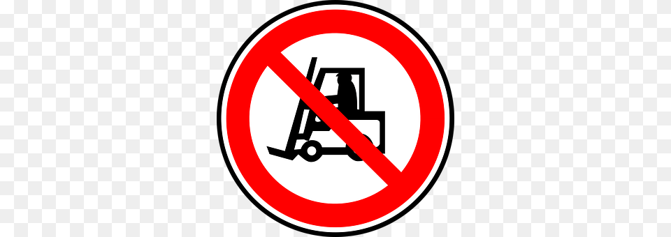 No Forklift Sign, Symbol, Road Sign Png Image