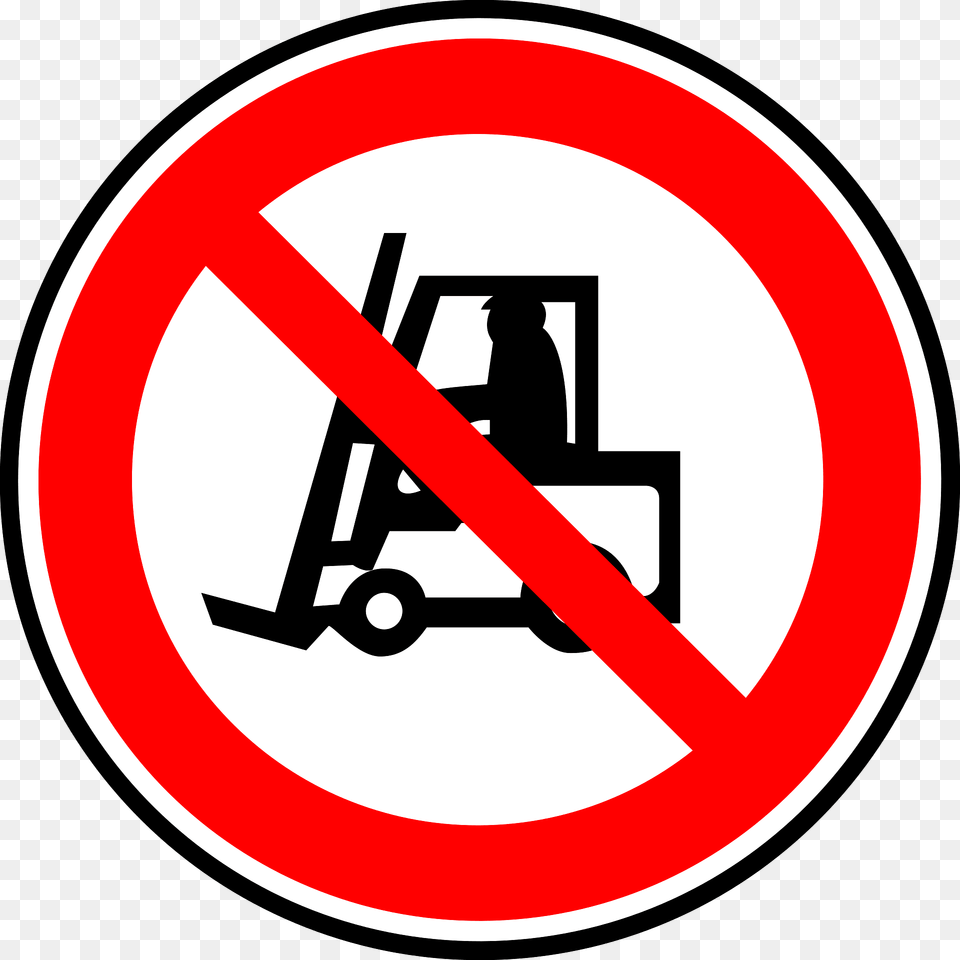 No Forklift Clipart, Sign, Symbol, Road Sign Free Png Download