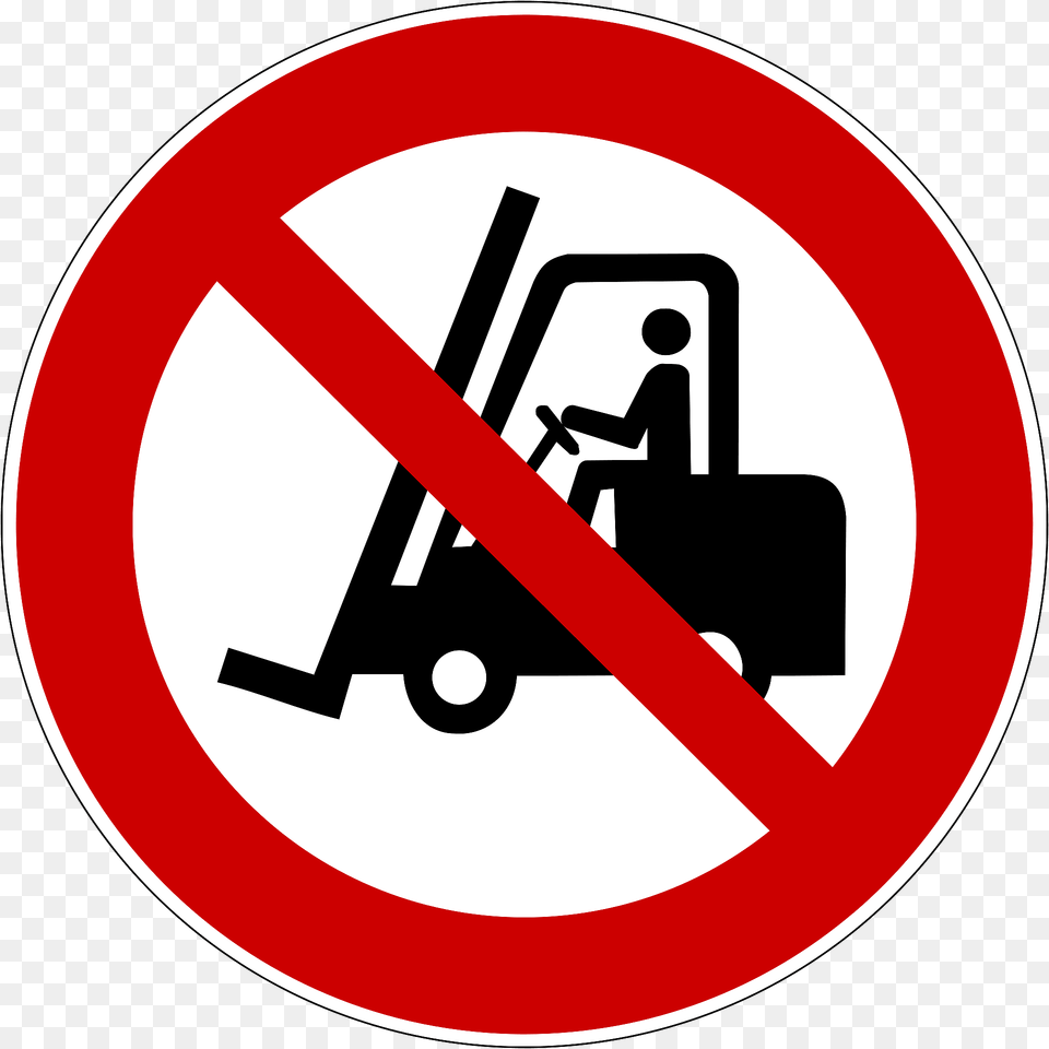 No Forklifts Clipart, Sign, Symbol, Road Sign Free Png