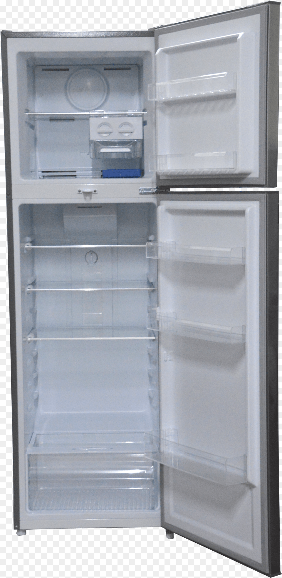 No Frost Refrigerator 251l Double Door Brush Stainless Refrigerator, Appliance, Device, Electrical Device Free Png