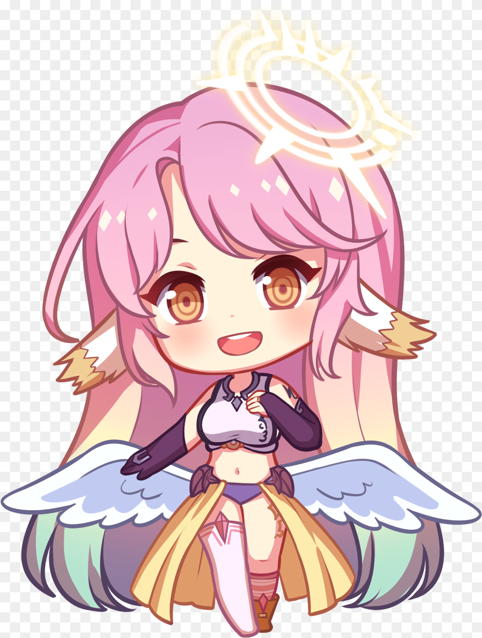 No Game Life Jibril Waifu In 2020 Anime Chibi Fictional Character, Book, Comics, Publication, Baby Png Image