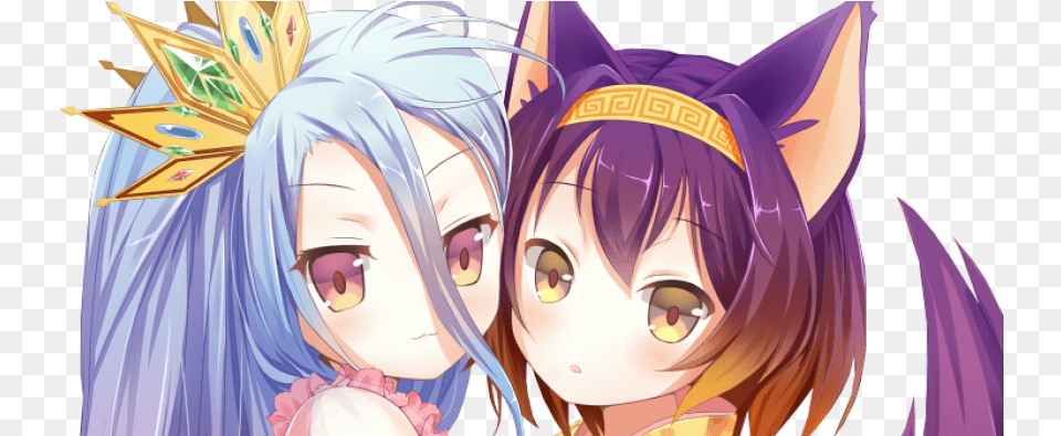 No Game No Life Shiro And Izuna, Publication, Book, Comics, Face Free Png