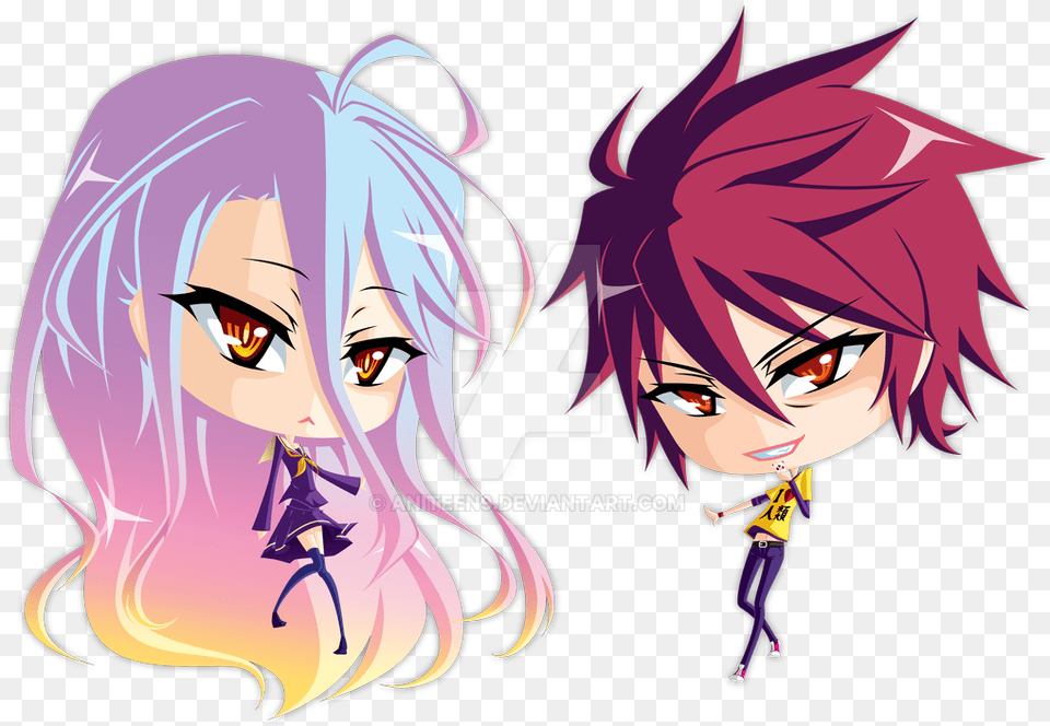 No Game No Life Sora Chibi Game No Life Sora Chibi, Book, Comics, Publication, Adult Free Png Download