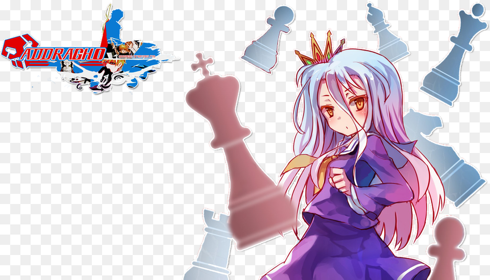 No Game No Life Sora Render Shiro No Game No Life Chess, Adult, Publication, Person, Female Free Transparent Png