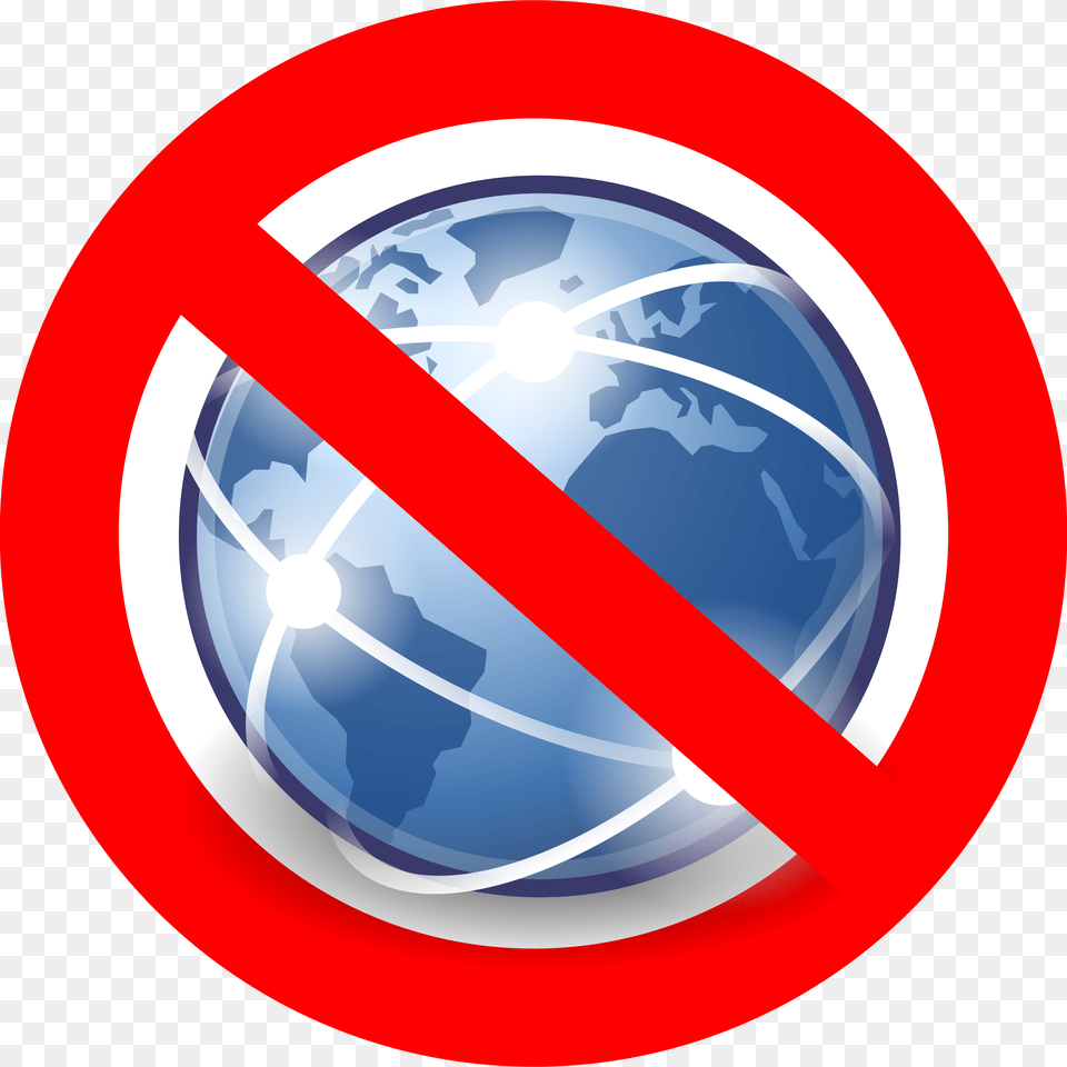 No Global Internet Pas Dinternet Global Icons, Sphere, Astronomy, Outer Space, Planet Free Png Download