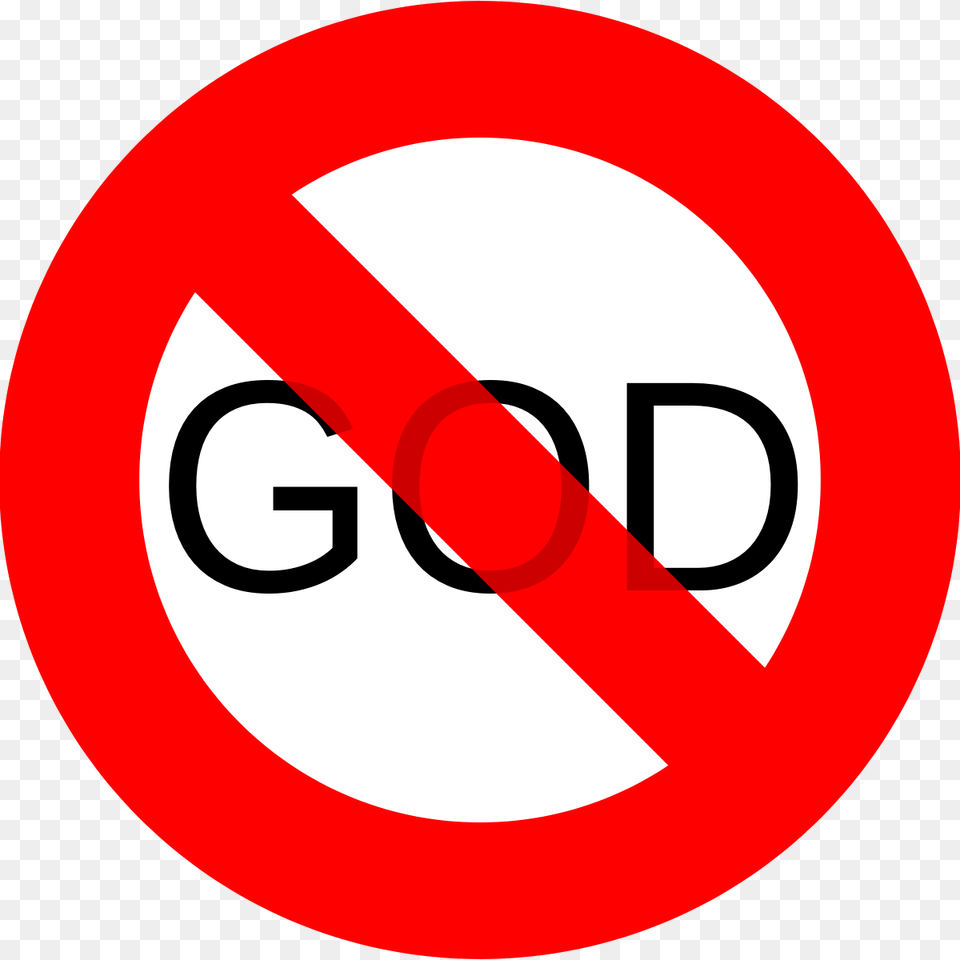 No God, Road Sign, Sign, Symbol, Food Free Transparent Png