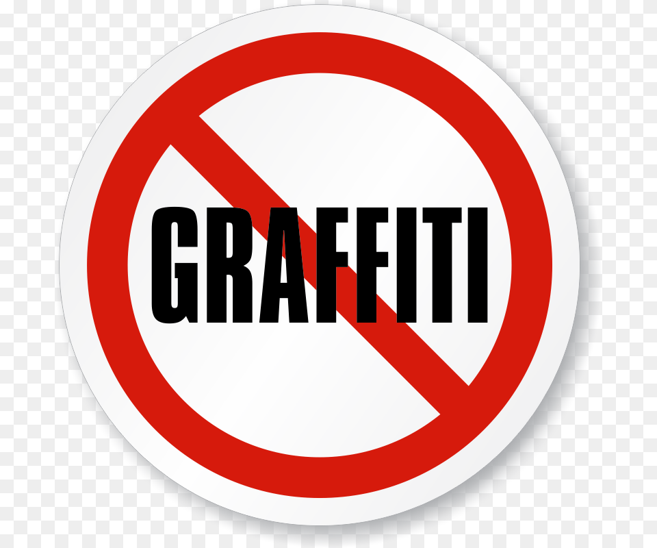 No Graffiti Iso Circle Sign Drug, Symbol, Road Sign Free Png Download