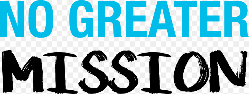 No Greater Mission Electric Blue, Text Free Transparent Png