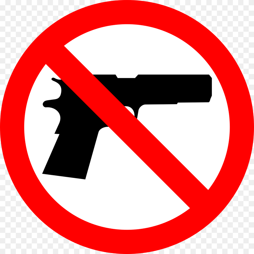 No Gun, Firearm, Handgun, Sign, Symbol Free Png