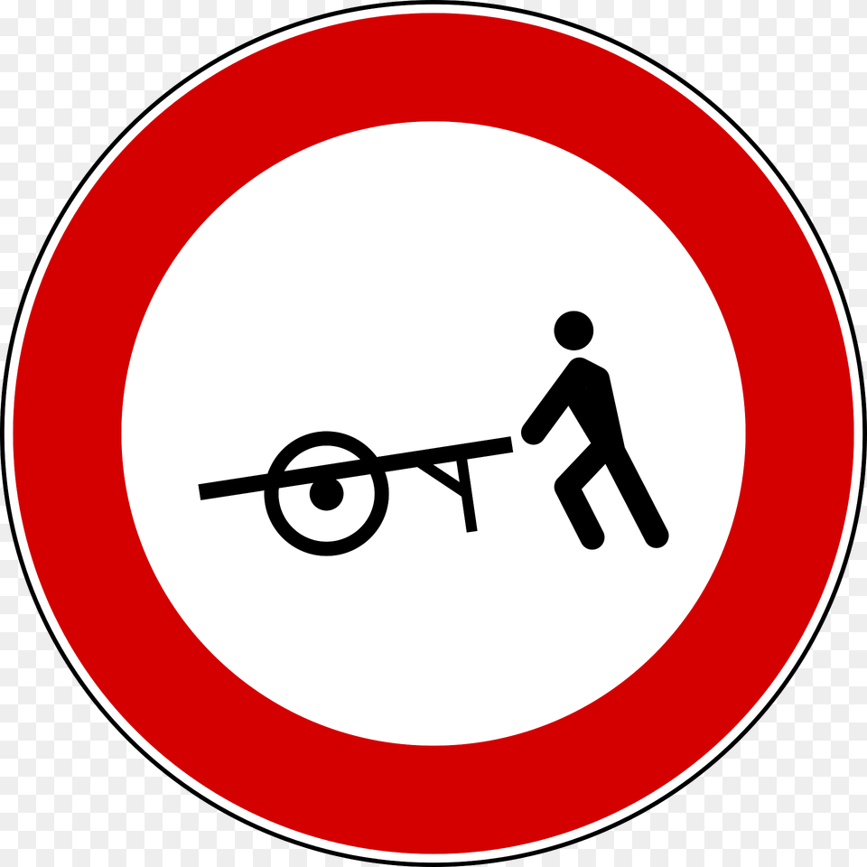No Handcarts Clipart, Sign, Symbol, Road Sign, Adult Free Transparent Png